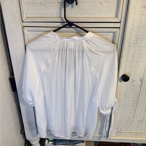 H&M White Pleated Women's Blouse